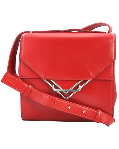 Bottega Veneta The Clip Shoulder Bag - Red