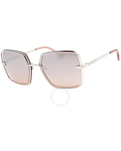 Guess Factory Mirror Cat Eye Sunglasses Gf6130 10u 60 - Pink