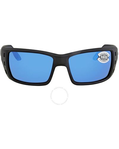 Costa Del Mar Permit Blue Mirror Ploarized Glass Sunglasses Pt 11 Obmglp 63