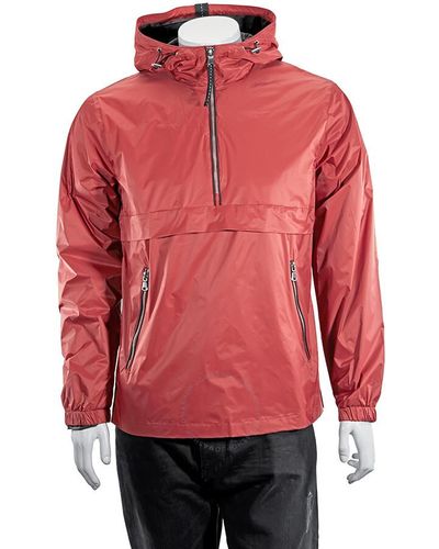 The Very Warm Hanover 1/4 Zip Pop Outerwear - Red