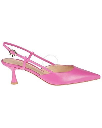 Gianvito Rossi Bloom Ascent 55 Giar Slingback Court Shoes - Pink