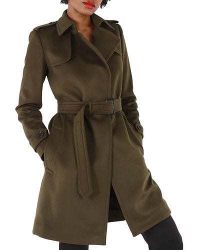 Burberry Tempsford Single-breasted Trench Coat - Green