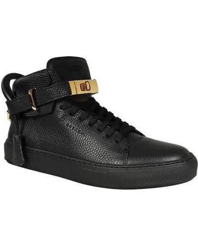 Buscemi Alce High-top Leather Trainers - Black