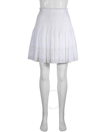 Chloé Pleated Mini Skirt - White