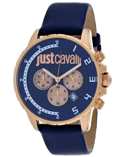 Just Cavalli Sport Chronograph Quartz Blue Dial Watch