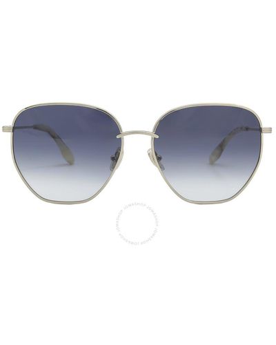 Victoria Beckham Blue Gradient Pilot Sunglasses Vb219s 720 60