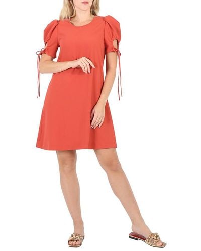 See By Chloé Puff Sleeve Dress - Red