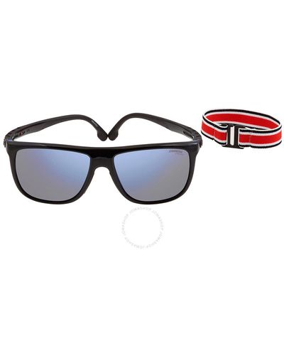 Carrera Blue Mirror Browline Sunglasses