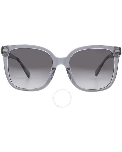 COACH Gray Gradient Square Sunglasses Hc8381f 57808g 56