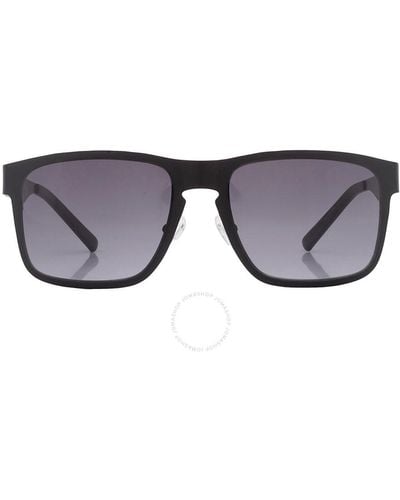Guess Factory Smoke Gradient Rectangular Sunglasses Gf0197 02b 55 - Blue