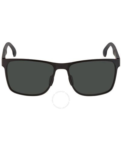 Carrera Rectangular Sunglasses 8026/s 0003/qt 57 - Grey