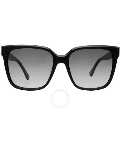 Calvin Klein Gray Gradient Square Sunglasses Ck21530s 001 55 - Black