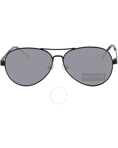 Kenneth Cole Smoke Mirror Pilot Sunglasses Kc2782 01c 59 - Grey