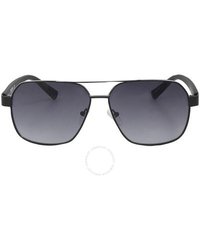 Kenneth Cole Gradient Smoke Navigator Sunglasses - Grey