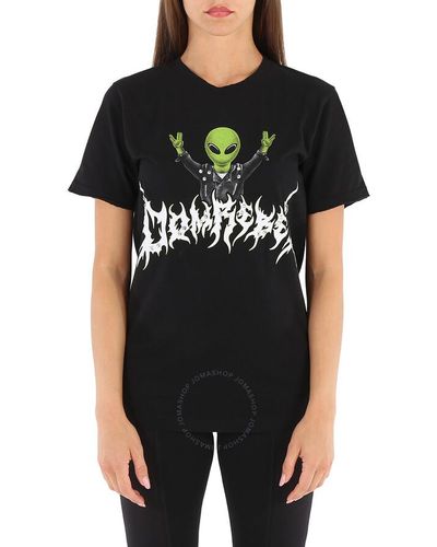 DOMREBEL Alien Print T-shirt - Black