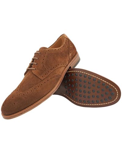 Tod's Walnut Light Wingtip Perforated Lace-ups Derby - Brown