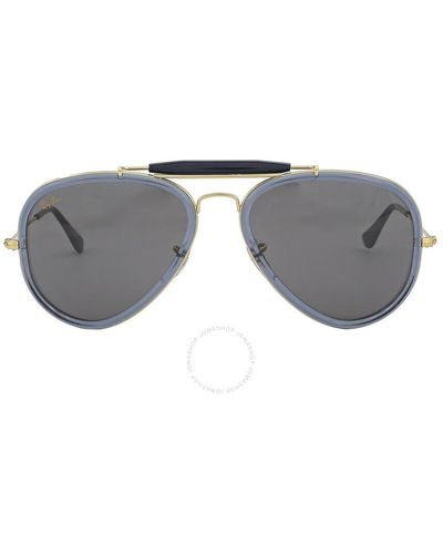 Ray-Ban Outdoorsman Gray Aviator Sunglasses Rb3428 9240b1 58