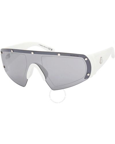 Moncler Cycliste Smoke Mirror Shield Sunglasses Ml0278 21c 00 - Gray