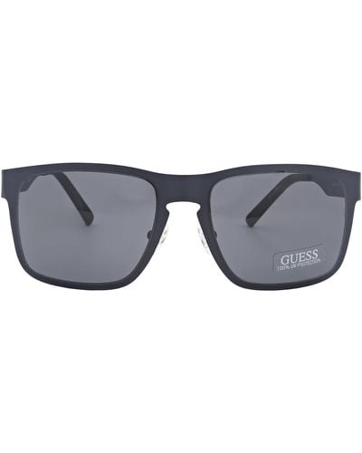 Guess Factory Grey Rectangular Sunglasses Gf0197 91a 55