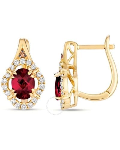 Le Vian Raspberry Rhodolite Earrings Set - Metallic
