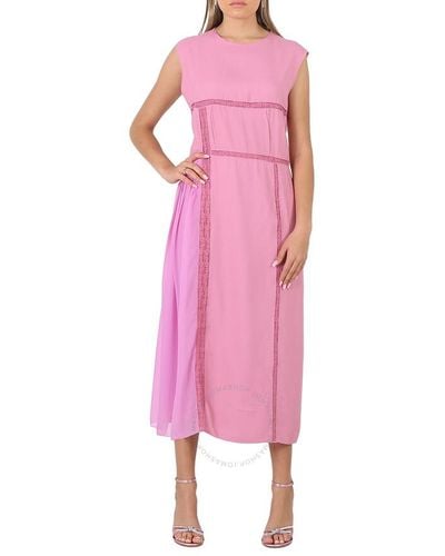 Chloé Lace-trimmed Dress - Pink