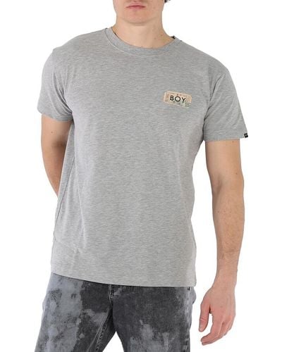 BOY London Boy Haze Cotton T-shirt - Grey