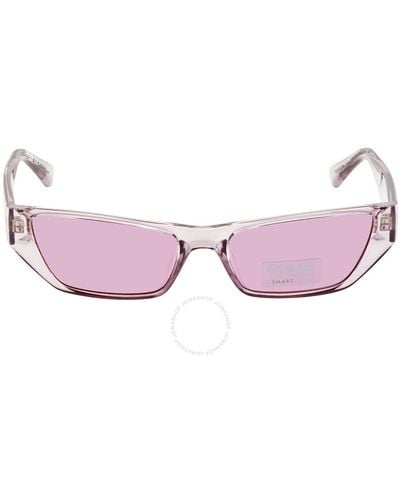 Guess Violet Rectangular Unisex Sunglasses  81y 56 - Pink