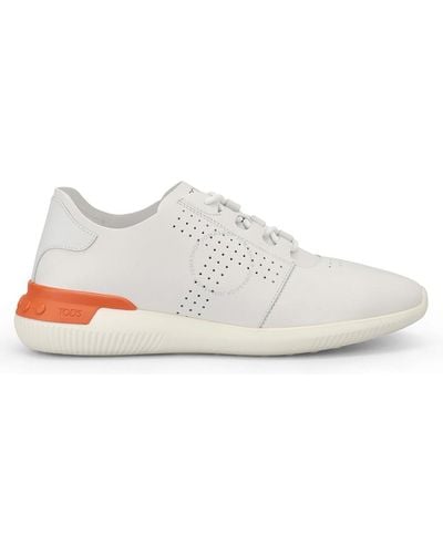 Tod's Sportivo Forata Leather Trainers - White