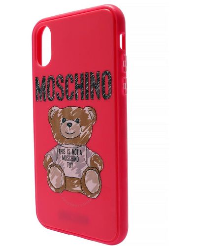 Moschino Teddy Bear Iphone Xs/x Case - Red