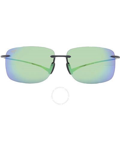 Maui Jim Hema Mauigreen Rectangular Sunglasses Gm443-2m 62