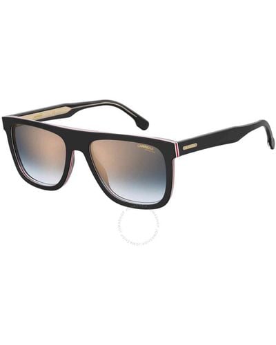 Carrera Blue Shaded Gold Browline Sunglasses 267/s 0m4p/1v 56 - Black