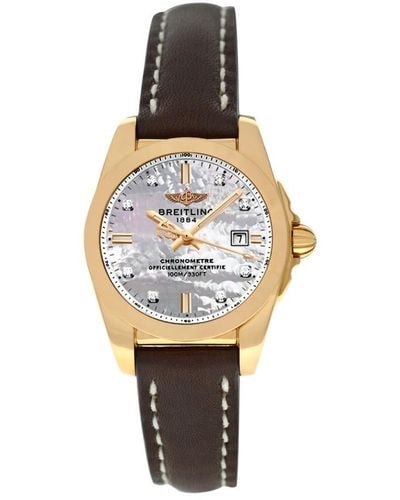 Breitling Galactic 29 Quartz Diamond Watch - Metallic