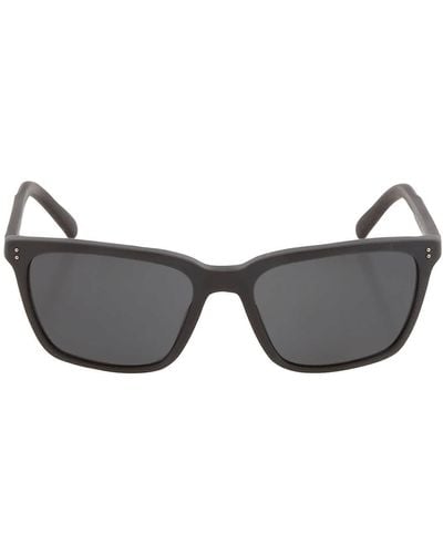 Brooks Brothers Dark Gray Square Sunglasses