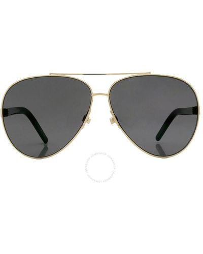 Marc Jacobs Grey Pilot Sunglasses - Black