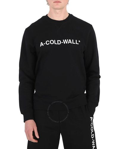 A_COLD_WALL* Essential Logo Crew Jumper - Black