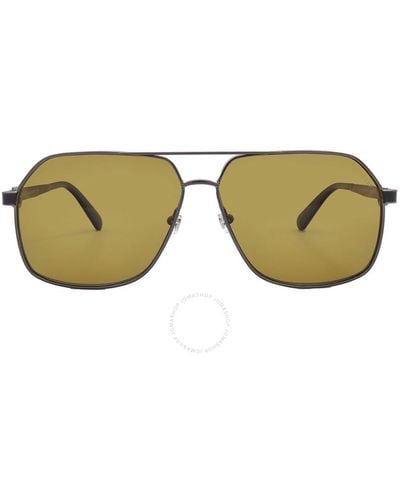Moncler Icepol Polarized Bronze Navigator Sunglasses Ml0264 08h 61 - Brown