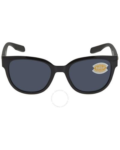 Costa Del Mar Salina Gray Polarized Polycarbonate Sunglasses 6s9051 905103 53 - Blue