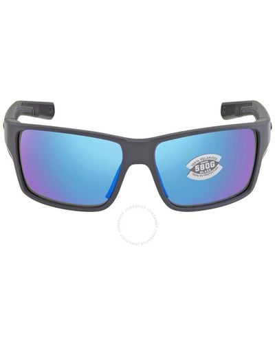 Costa Del Mar Reefton Pro Mirror Poloarized Glass Sunglasses 6s9080 908007 63 - Blue