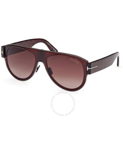 Tom Ford Lyle Red Pilot Sunglasses Ft1074 48t 58 - Purple