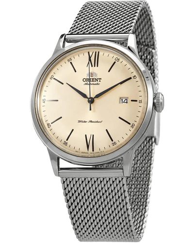 Orient Bambino Champagne Dial Watch -ac0020g10b - Metallic