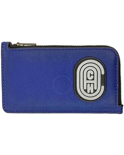 COACH L-zip Card Case - Blue