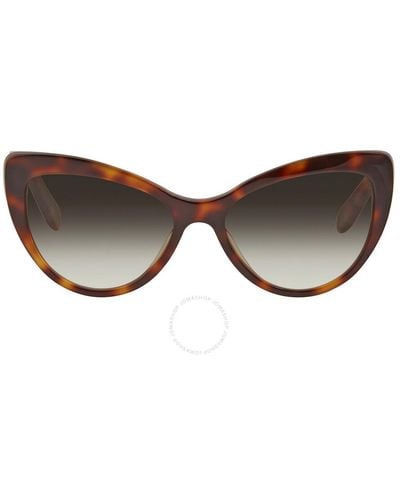 Ferragamo Green Gradient Cat Eye Sunglasses Sf930s 238 - Brown