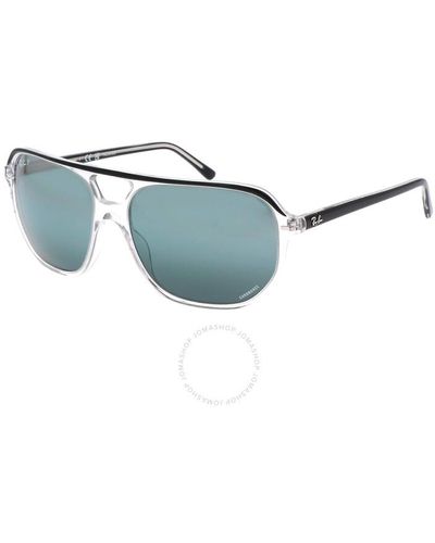 Ray-Ban Bill One Polarized Silver/blue Chromance Navigator Sunglasses Rb2205 1294g6 60