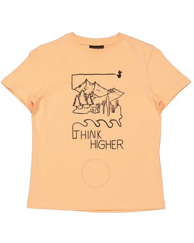 Save The Duck Kids Papaya Think Higher Printed T-shirt - Natural
