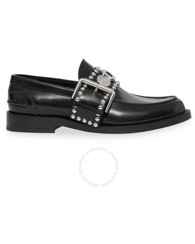 Burberry Marita Leather Loafers - Black