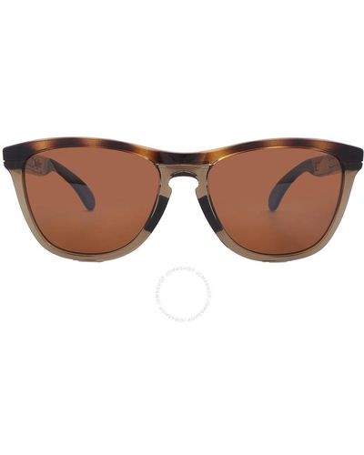 Oakley Frogskins Range Prizm Tungsten Polarized Square Sunglasses Oo9284 928407 55 - Brown