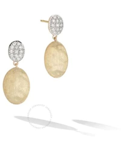 Marco Bicego Siviglia Collection 18k Yellow Gold And Diamond Drop Earrings - White