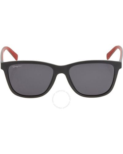Ferragamo Dark Rectangular Sunglasses Sf998s 038 57 - Gray
