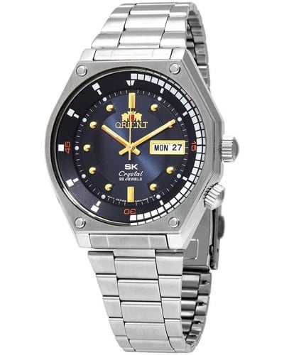 Orient Sk Diver Retro Automatic Blue Dial Watch  L - Metallic