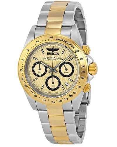 INVICTA WATCH Speedway Analog Gold Dial Two-tone Watch - Metallic